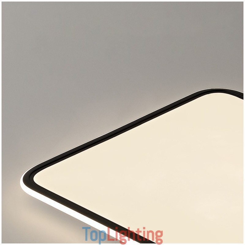 Modern Large Size Dimmable Rectangle Flush Mount Ceiling Light Indoor Lighting Fixture