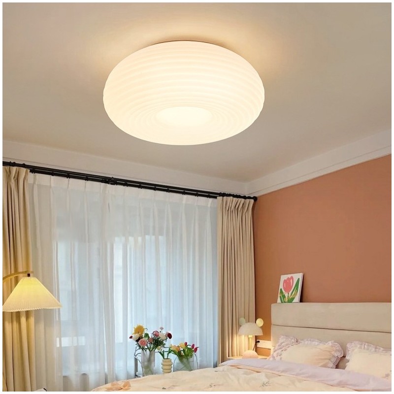Dimmable Full Spectrum Eye Protection Round Modern Flush Mount Ceiling Light