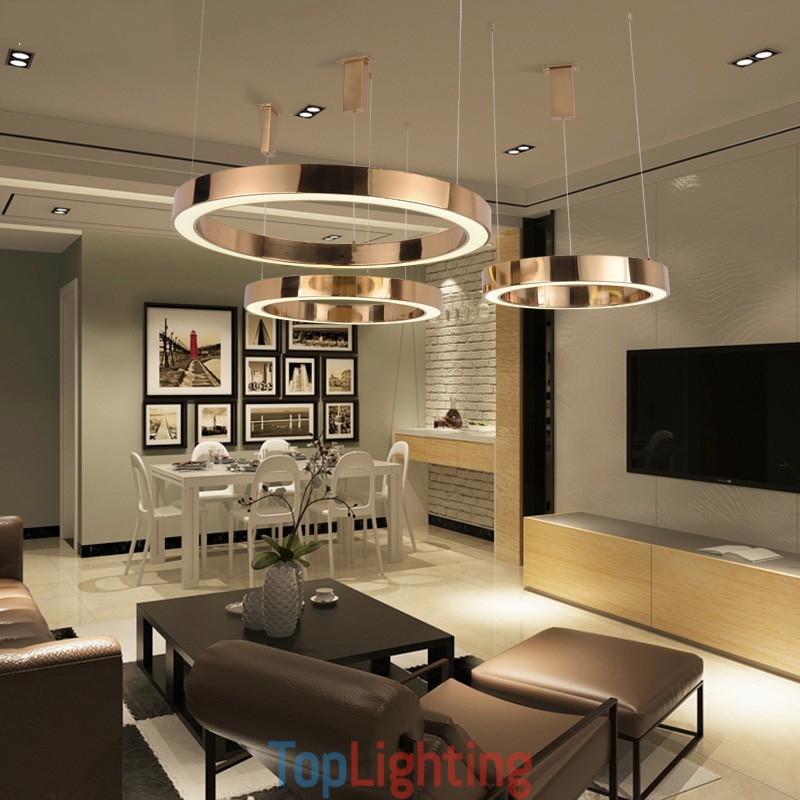 1 Light Modern Contemporary Steel Pendant Light with Acrylic Shade