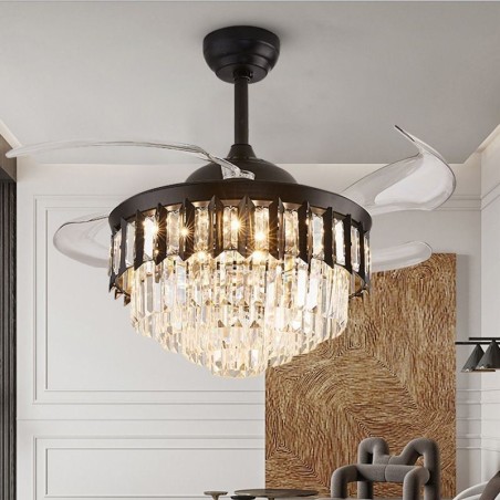 Retractable Ceiling Fan Light Crystal Ceiling Fan Retractable Ceiling Fan Light Crystal Ceiling Fan
