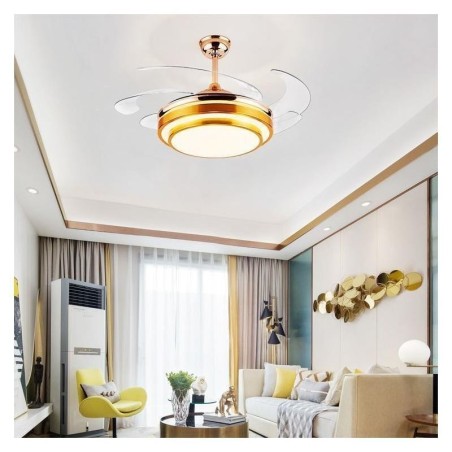 Modern Ceiling Fan Lamp ABS Fan Blade Acrylic Lighting Modern Ceiling Fan Lamp ABS Fan Blade Acrylic Lighting