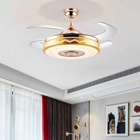 Modern Eletriplating Ceiling Fan Inverter Fan Light Modern Eletriplating Ceiling Fan Inverter Fan Light