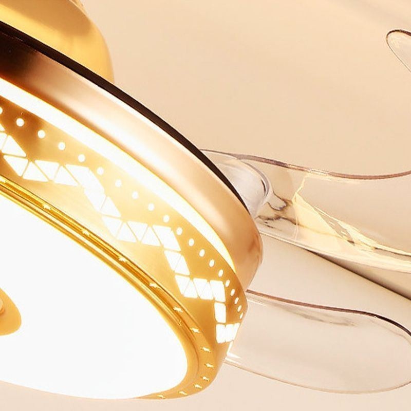 Modern Eletriplating Ceiling Fan Inverter Fan Light
