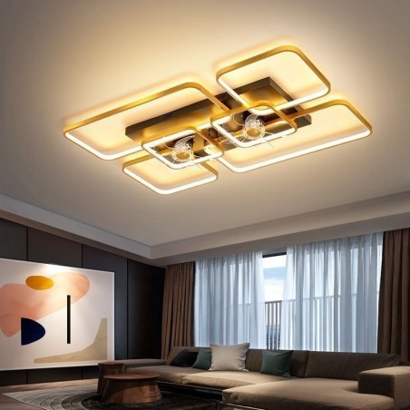 Ceiling Fan with Lights Decor Ventilator Acrylic Lamp Ceiling Fan with Lights Decor Ventilator Acrylic Lamp