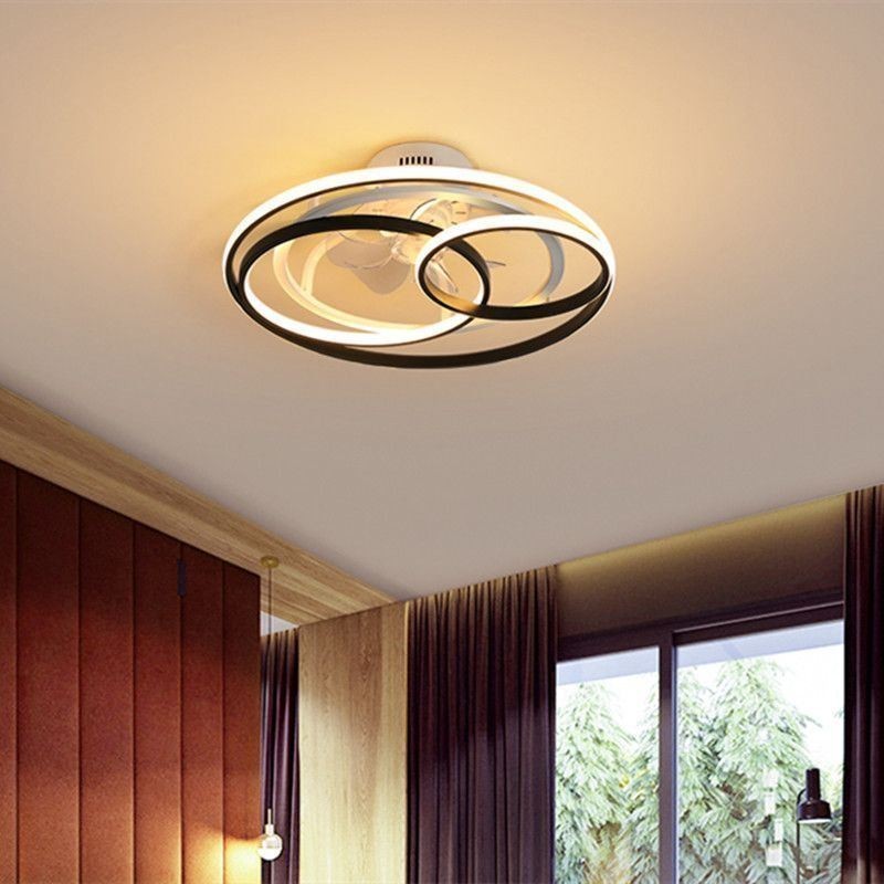 Modern Ceiling Lights Circle Rings Designer Ceiling Fan