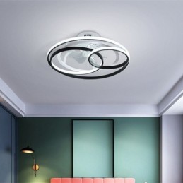 Modern Ceiling Lights Circle Rings Designer Ceiling Fan