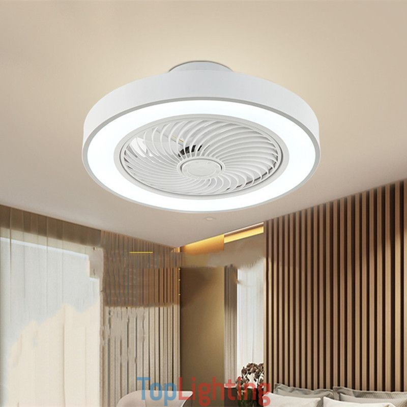 Modern Ceiling Fan Lights With Remote Control Acrylic Round Ceiling Lamp