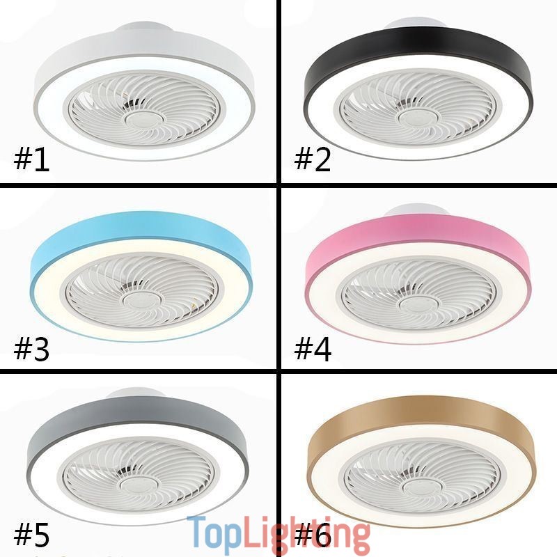 Modern Ceiling Fan Lights With Remote Control Acrylic Round Ceiling Lamp