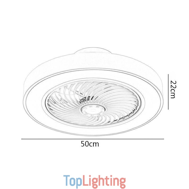 Modern Ceiling Fan Lights With Remote Control Acrylic Round Ceiling Lamp