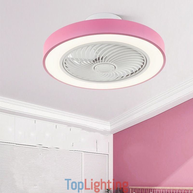 Modern Ceiling Fan Lights With Remote Control Acrylic Round Ceiling Lamp