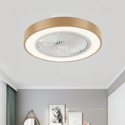 Modern Ceiling Fan Lights With Remote Control Acrylic Round Ceiling Lamp
