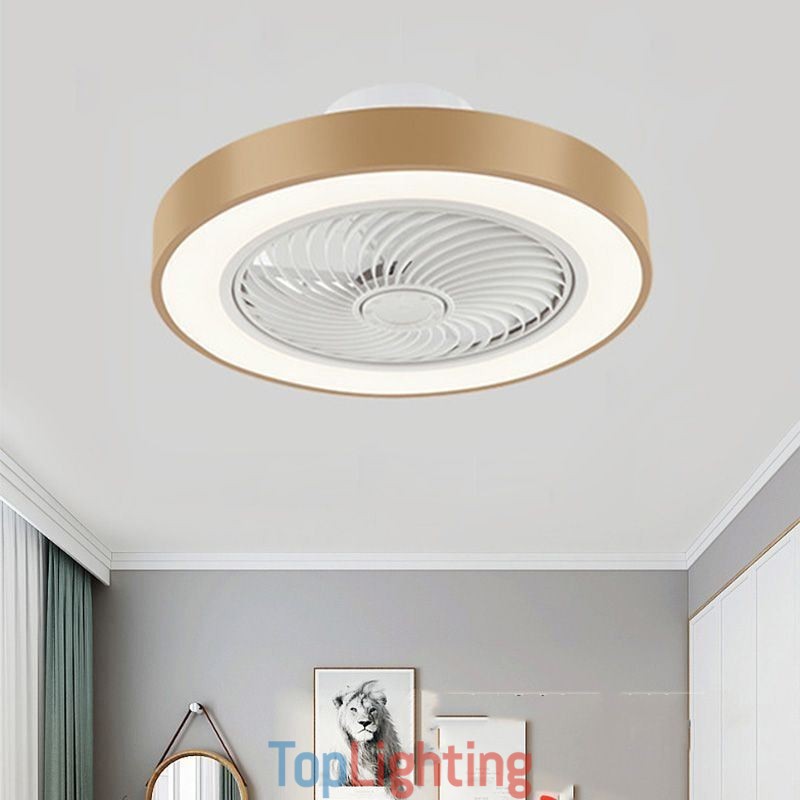 Modern Ceiling Fan Lights With Remote Control Acrylic Round Ceiling Lamp