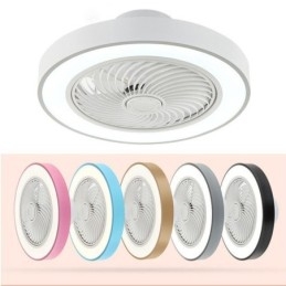 Modern Ceiling Fan Lights With Remote Control Acrylic Round Ceiling Lamp