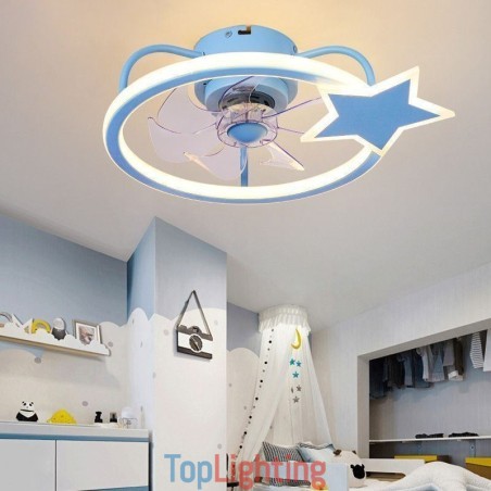Cartoon Ceiling Fan Light Creative Ceiling Lamp Kid's Cartoon Ceiling Fan Light Creative Ceiling Lamp Kid's