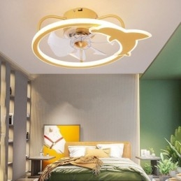 Cartoon Ceiling Fan Light Creative Ceiling Lamp Kid's