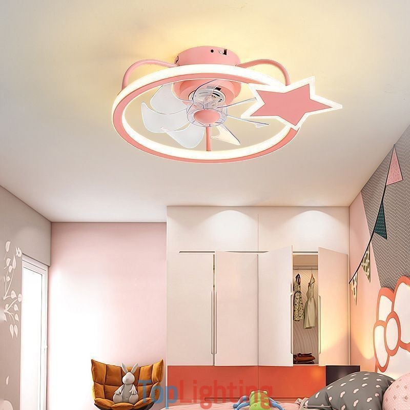 Cartoon Ceiling Fan Light Creative Ceiling Lamp Kid's