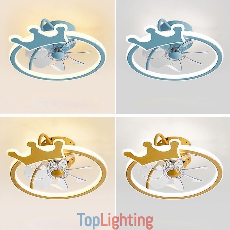 Cartoon Ceiling Fan Light Creative Ceiling Lamp Kid's
