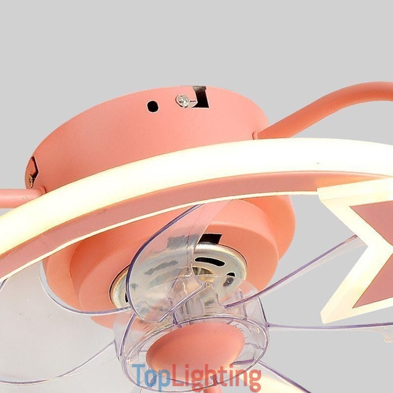 Cartoon Ceiling Fan Light Creative Ceiling Lamp Kid's