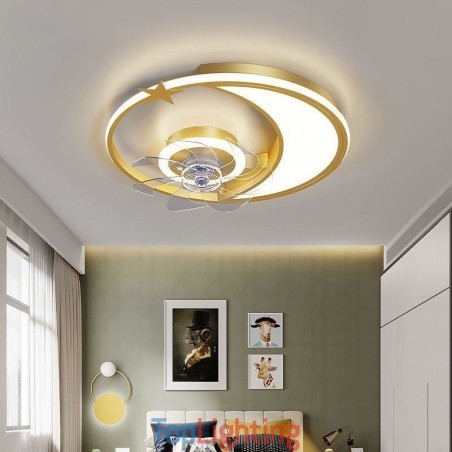 Moon Ceiling Fan Light Creativity Ceiling Lamp Moon Ceiling Fan Light Creativity Ceiling Lamp
