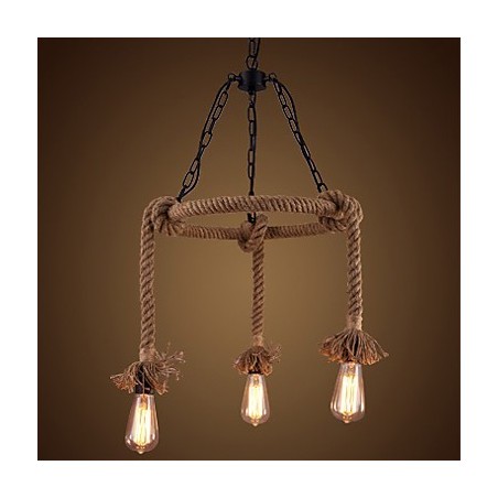 American Country Hemp Chandelier American Country Hemp Chandelier