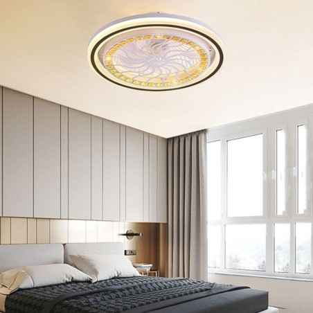 Intelligent Ceiling Fan With Light Stepless Dimming Decoration Intelligent Ceiling Fan With Light Stepless Dimming Decoration