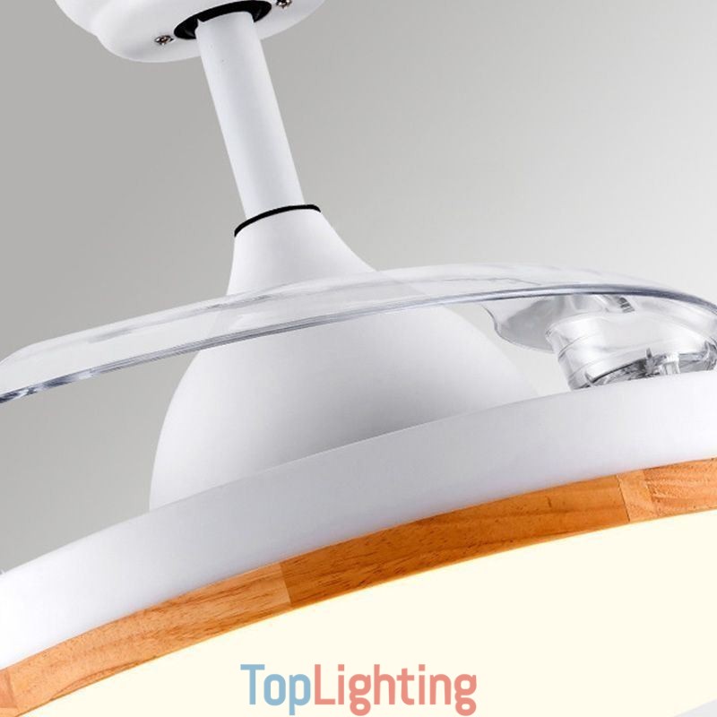 Modern Inverter Ceiling Fan Light Remote Control Ceiling Lamp Tricolor Dimming