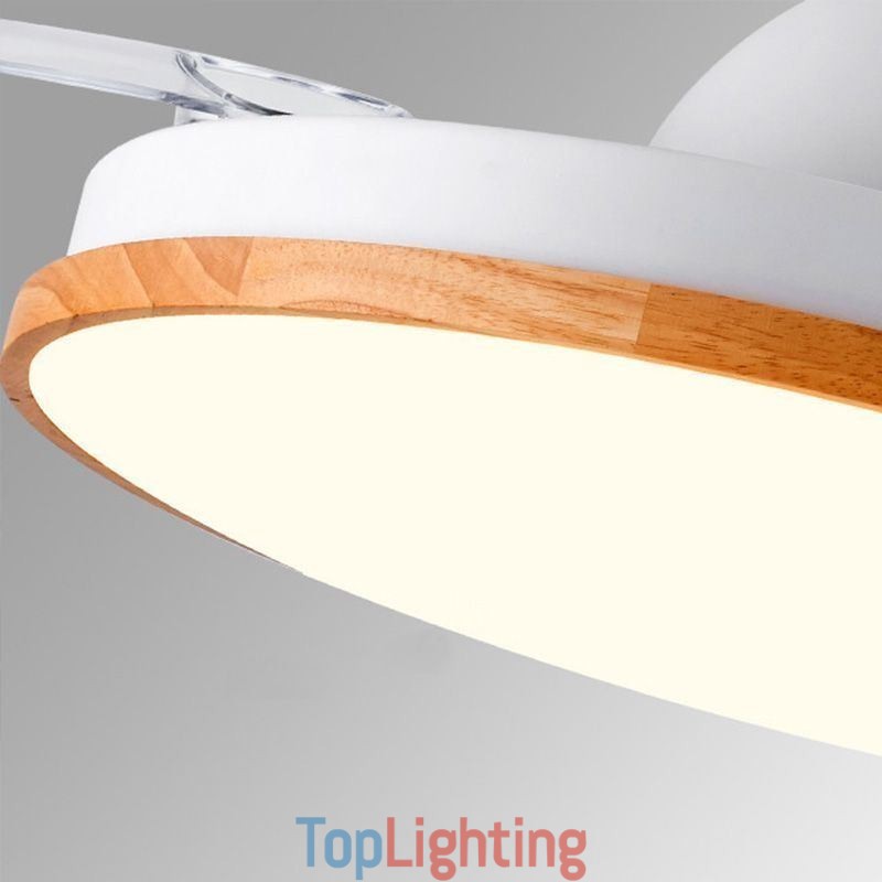 Modern Inverter Ceiling Fan Light Remote Control Ceiling Lamp Tricolor Dimming