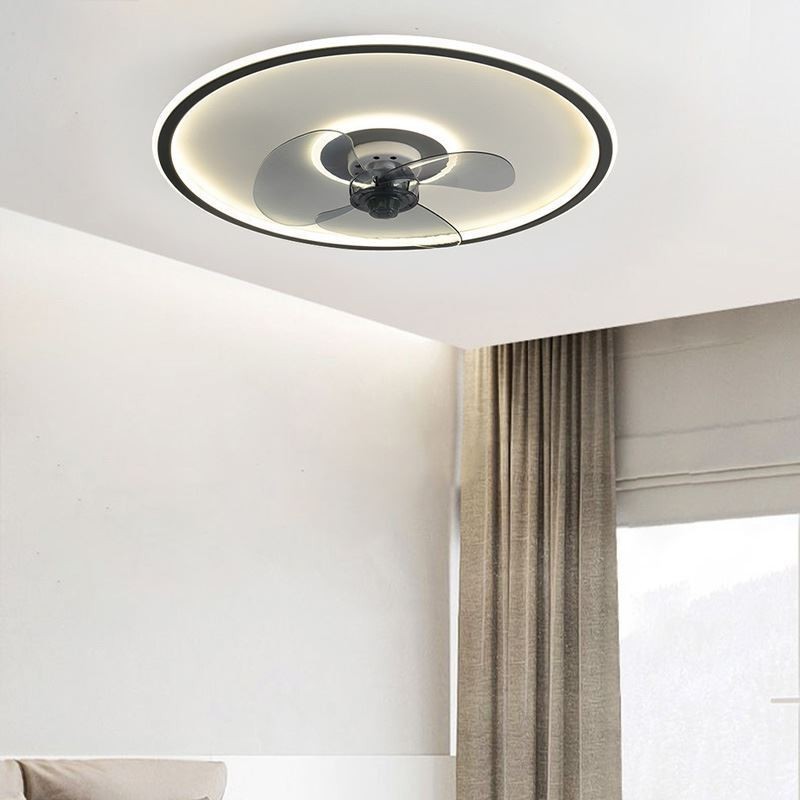Macaron Ceiling Fan Light Remote Control Decor Ventilateur
