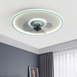 Macaron Ceiling Fan Light Remote Control Decor Ventilateur
