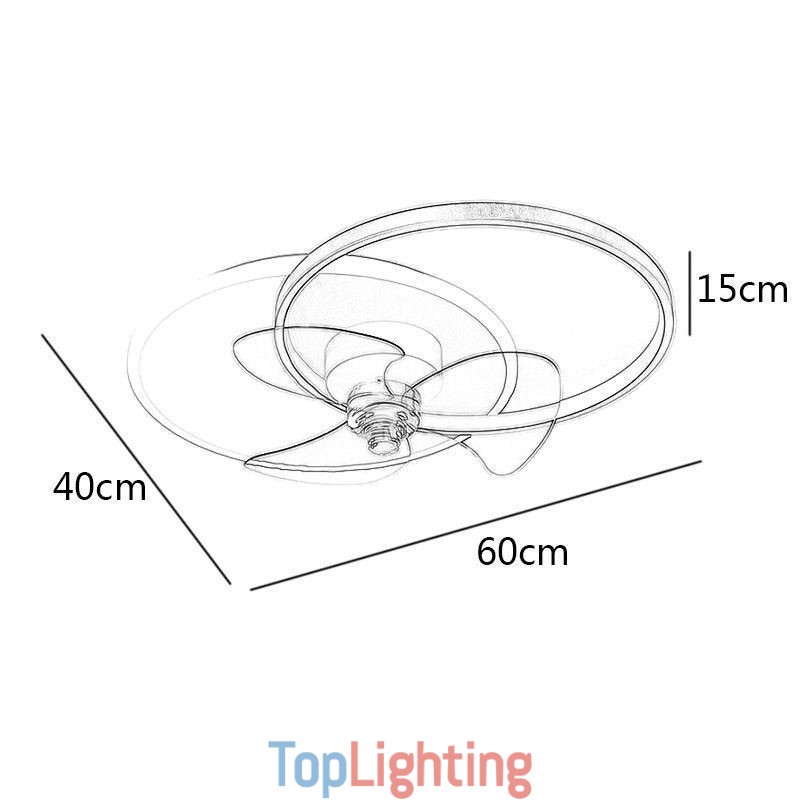 Ceiling Fan Lamp Modern Art Deco Lighting Fixtures
