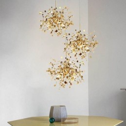 3 Lights Chandelier Light Stainless Steel Pendant Lighting Ceiling Light Fixture