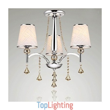 Modern Contemporary Crystal Chrome Metal Chandelier Modern Contemporary Crystal Chrome Metal Chandelier