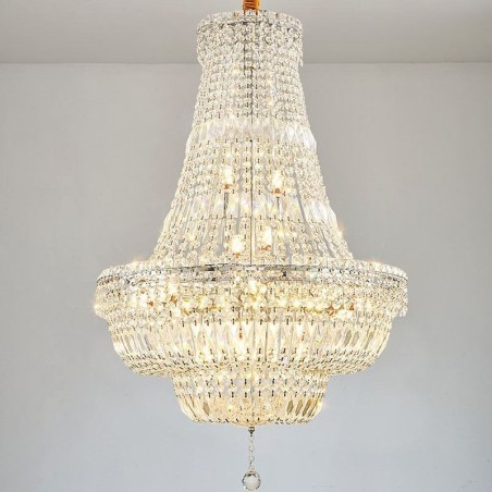 Retro Crystal Chandelier American Luxury Crystal Ceiling Light With 18 Lights Retro Crystal Chandelier American Luxury Crystal Ceiling Light With 18 Lights