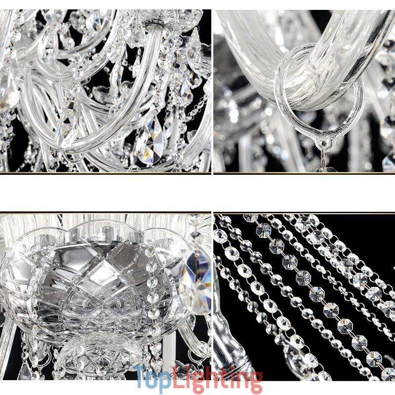 European Crystal Chandelier Crystal Decoration Ceiling Light With 65 Lights