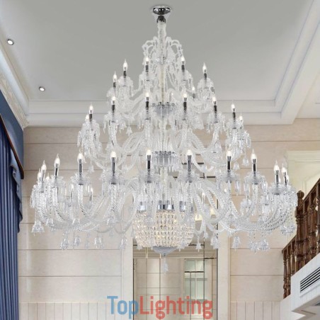 European Crystal Chandelier Decoration Ceiling Light With 50 Lights European Crystal Chandelier Decoration Ceiling Light With 50 Lights