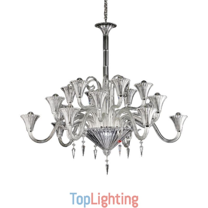 European Crystal Chandelier Decoration Ceiling Light With 18 Lights