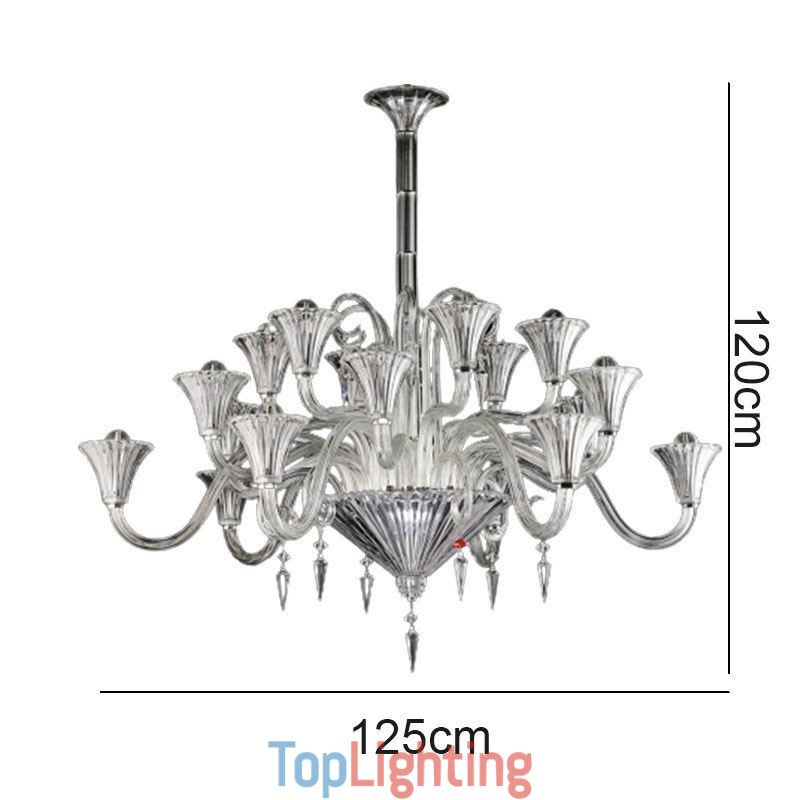 European Crystal Chandelier Decoration Ceiling Light With 18 Lights