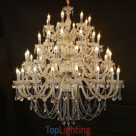 European Crystal Chandelier Ceiling Light With 53 Lights European Crystal Chandelier Ceiling Light With 53 Lights