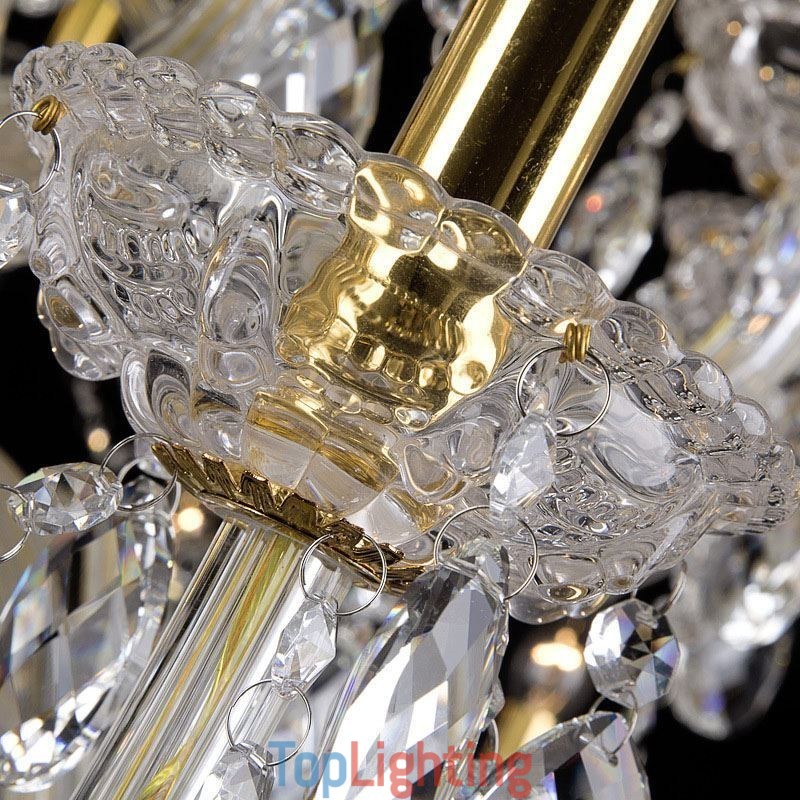 European Crystal Chandelier With 32 Lights Ceiling Light