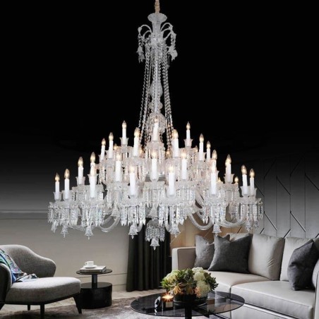 European Crystal Chandelier Ceiling Light With 48 Lights European Crystal Chandelier Ceiling Light With 48 Lights