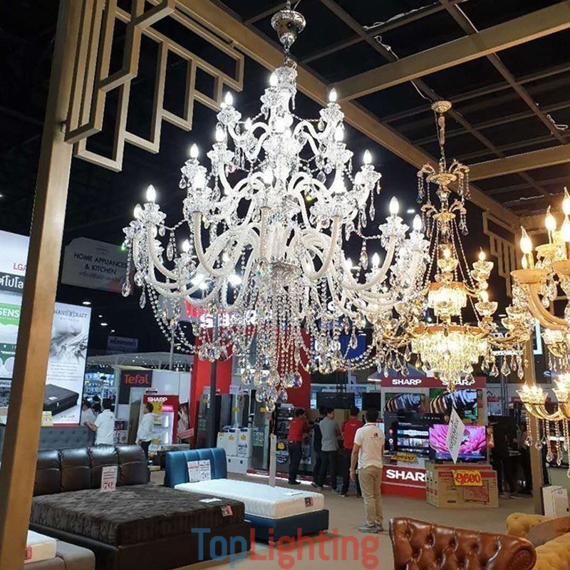 European Crystal Chandelier With 32 Lights Luxury Decoration Ceiling Light