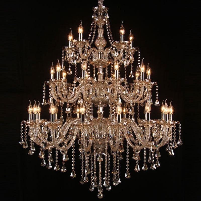 European Crystal Chandelier With 30 Lights Decoration Ceiling Light