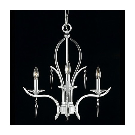 Elegant Crystal Chandelier with 3 Lights in Candle Bulb Elegant Crystal Chandelier with 3 Lights in Candle Bulb