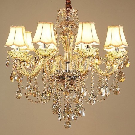 Crystal Chandelier Cognac Ceiling Light Luxury European Crystal Chandelier Cognac Ceiling Light Luxury European