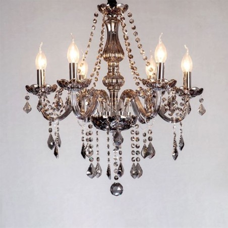 Elegant Crystal Chandelier European Style Glass Pendant Light Elegant Crystal Chandelier European Style Glass Pendant Light