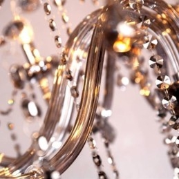 Large European Crystal Chandelier Elegant Pendant Light