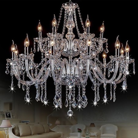 European Crystal Chandelier Transparent Pendant Light European Crystal Chandelier Transparent Pendant Light