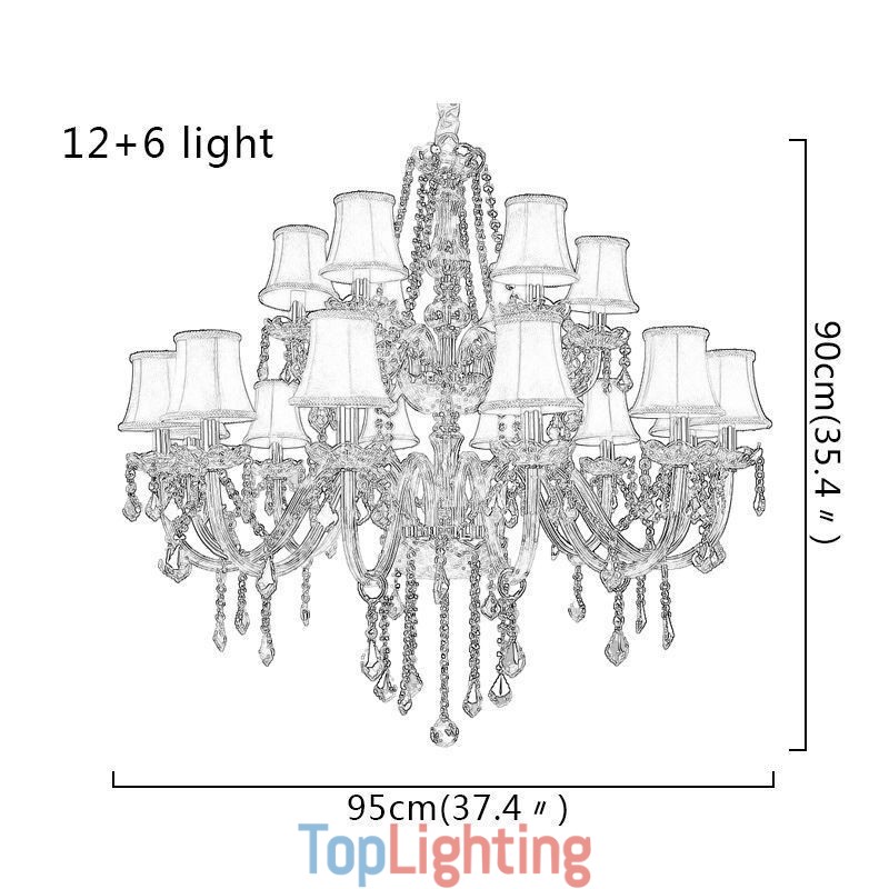 Luxury Crystal Chandelier European Ceiling Light