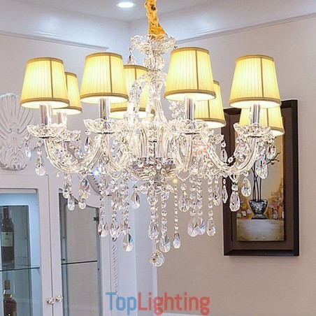 Modern Crystal Chandelier European Transparent Pendant Light Modern Crystal Chandelier European Transparent Pendant Light
