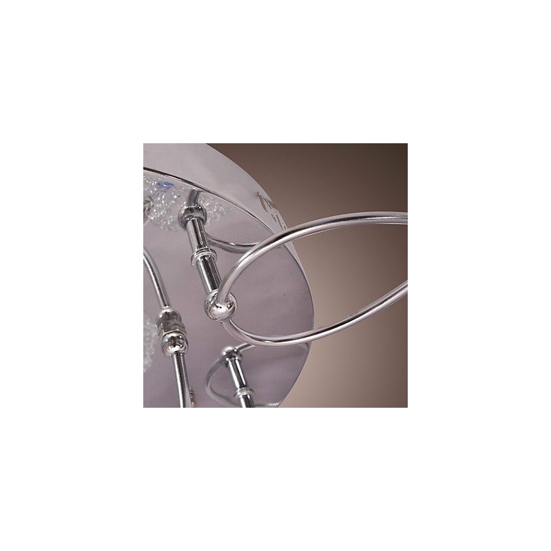 G4 Iron Flush Mount Light with Aluminum Shades